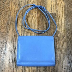 Blue Leather BAGGU purse